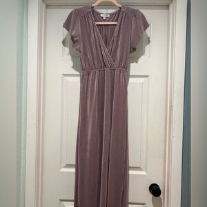 Baltic Born Pink Maxi Dress with Cap Sleeves